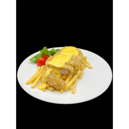 Тонкацу з картоплею фрі