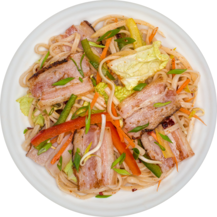 Гострий удон з беконом